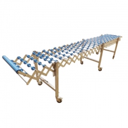 Transportador de roldanas extensible Inox