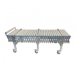 transportador extensible de rodillos metálicos