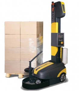enfardadora de palets tipo robot rotativo