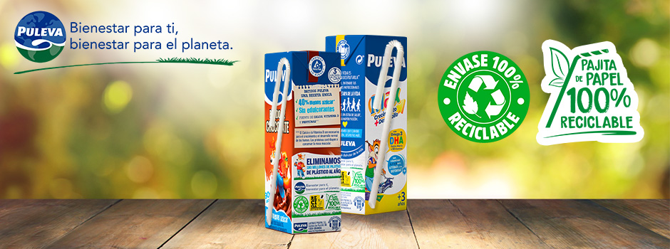 Puleva sustituye las pajitas de plástico por papel reciclable en su envase de 200 ml