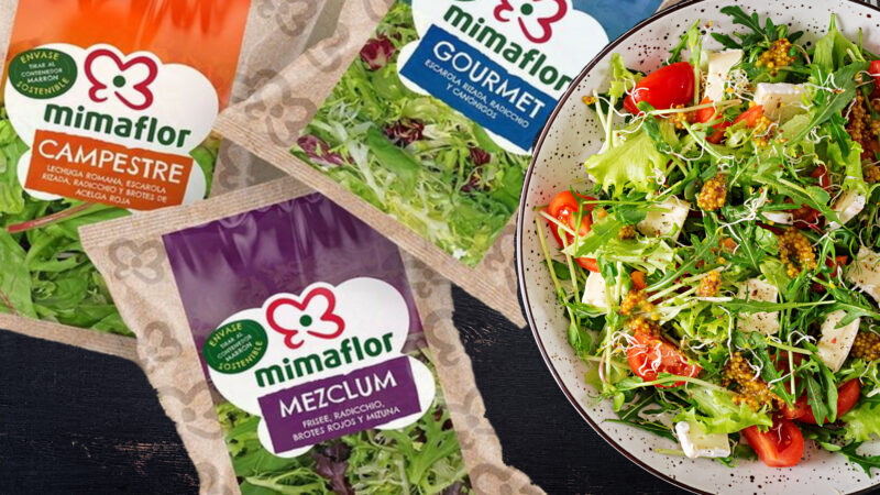 Primaflor presenta su nuevo packaging compostable para tres de sus gamas de ensaladas