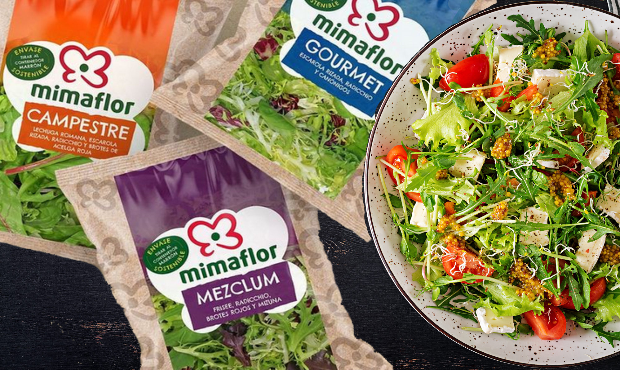 Primaflor presenta su nuevo packaging compostable para tres de sus gamas de ensaladas