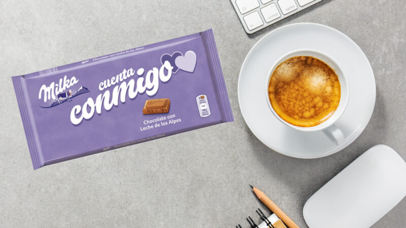 Milka crea el packaging más tierno para sus tabletas de chocolate