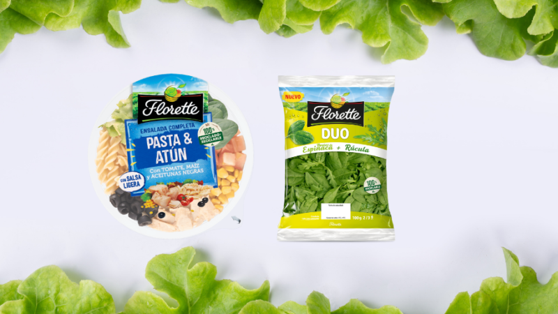 Florette presenta su nueva gama de ensaladas con envase sostenible y 100% reciclable