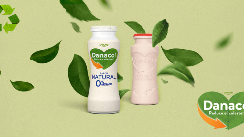 Danone crea un nuevo envase sostenible para Danacol junto a Graham Packaging