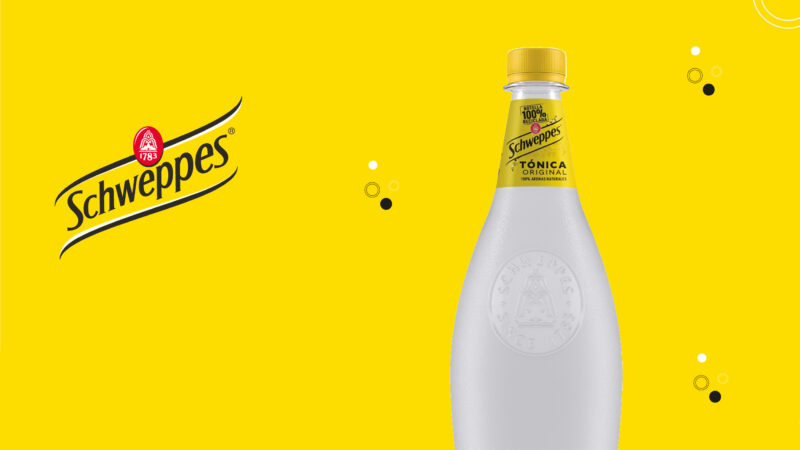 Schweppes consigue que el 100% de sus plásticos sean reciclados y reciclables (rPET)