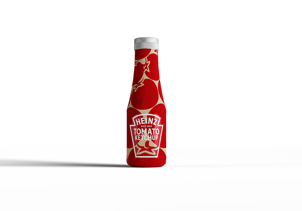 La marca de kétchup Heinz presenta su nuevo envase de papel sostenible