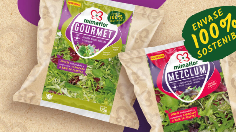 Mimaflor crea una bolsa biodegradable y compostable para sus ensaladas preparadas