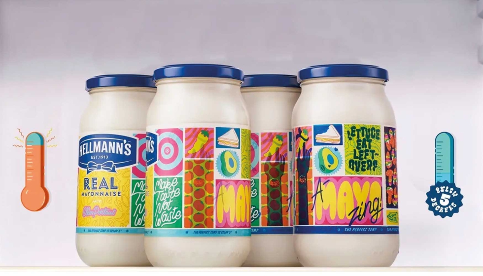 Hellmann’s prueba etiquetas y frascos inteligentes para reducir el desperdicio de alimentos