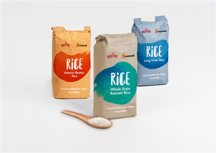 Veetee empieza a utilizar un envase de papel reciclado para sus paquetes de arroz
