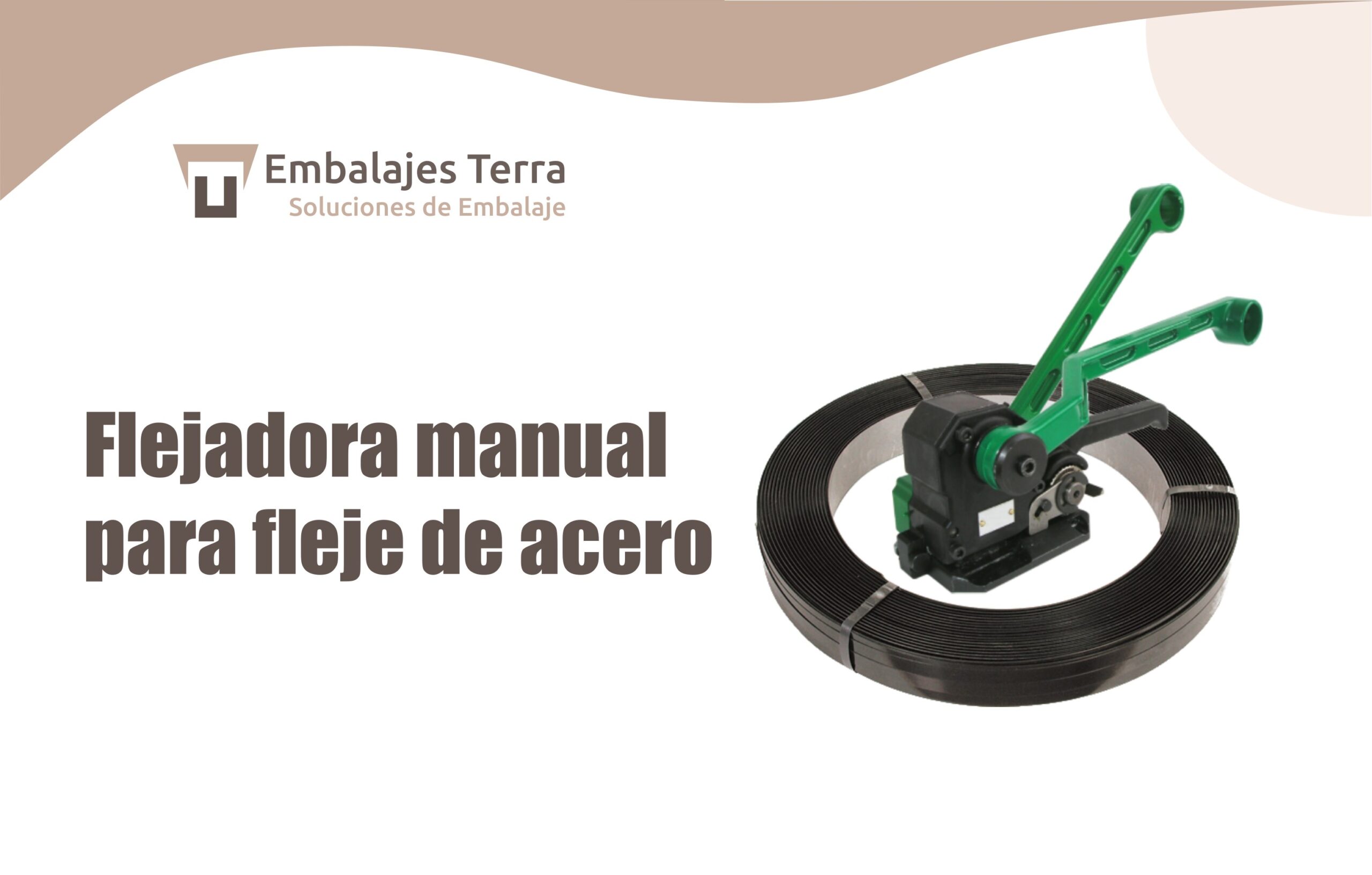 Flejadora manual para fleje de acero